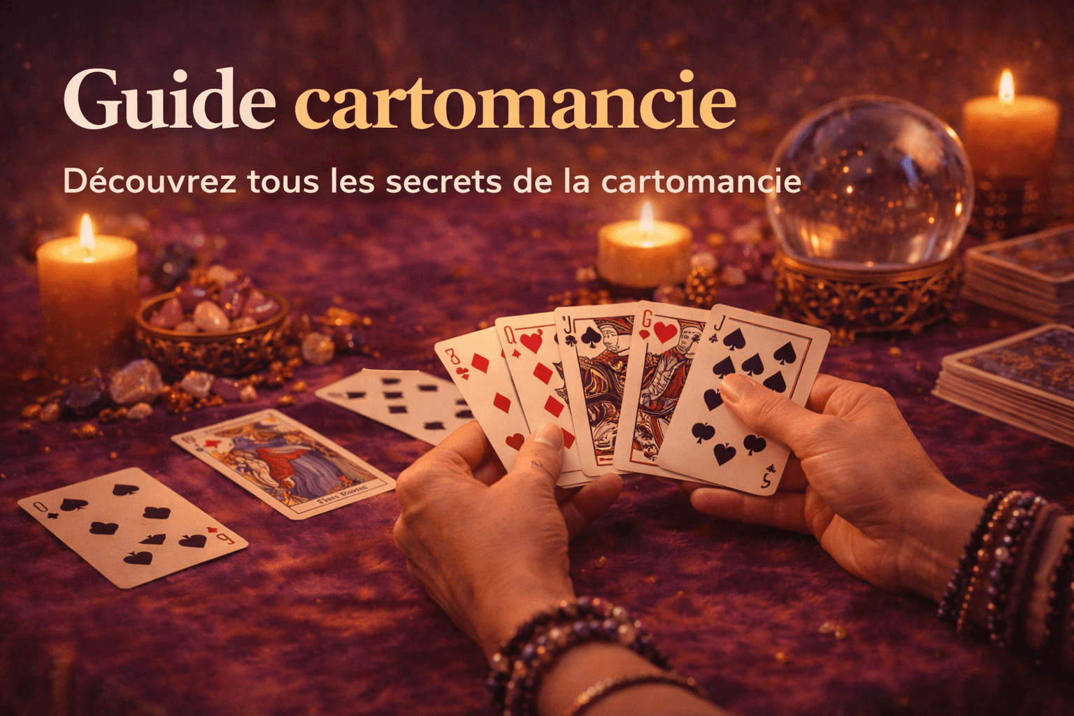 Image à la une : jeu de cartes et symboles